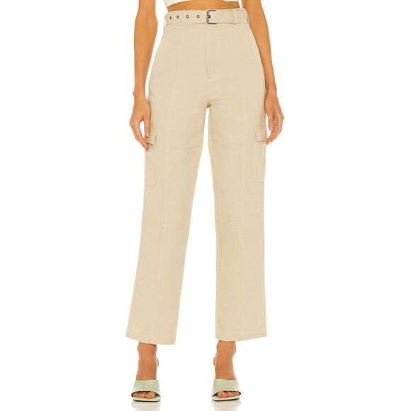 LOVERS AND FRIENDS Eden Cargo Pant Light Khaki‎ NWT Small - Picture 1 of 5